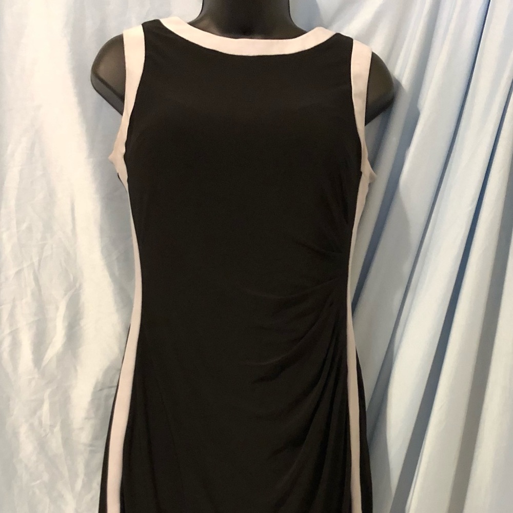 Chaps Rouched Sheath Dress - Picture 4 of 8